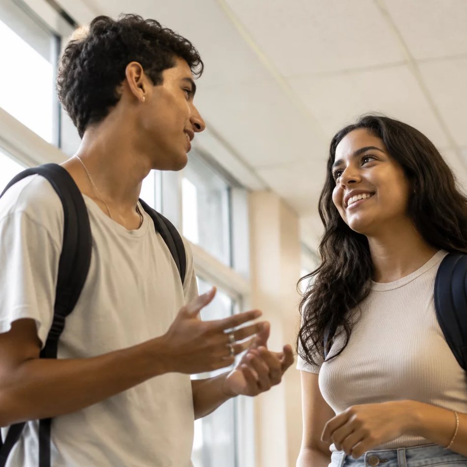 Time reunido em volta de folhas impressas com os itens da pauta do dia
